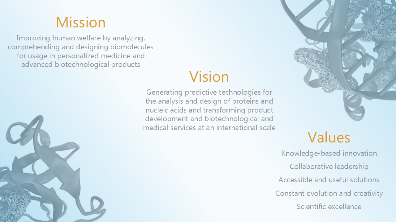 Mission, vision and values